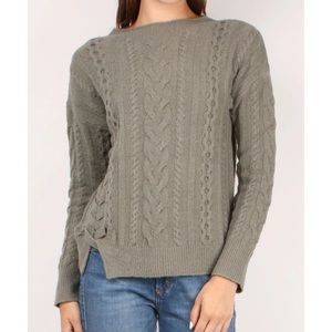 NWOT Margaret O’Leary sz S cable knit sweater